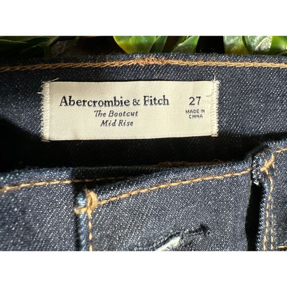 Abercrombie and Fitch The Bootcut Mid-Rise Jeans CURVE LOVE Size 27 NWT - Picture 6 of 7